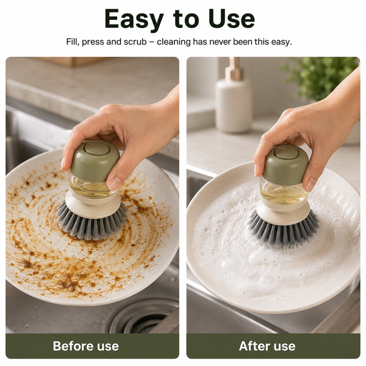 VEXEO® Scrub Pro | Soap Dispensing Palm Brush