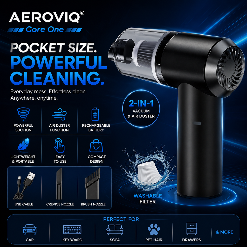 AEROVIQ® Core One | Premium Wireless Vacuum & Air Duster
