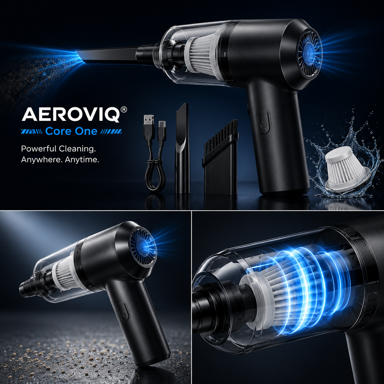 AEROVIQ® Core One | Premium Wireless Vacuum & Air Duster
