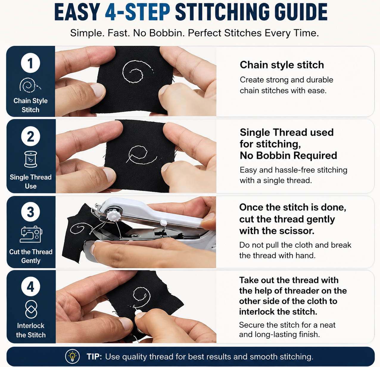 SewNest™ Handheld Sewing Machine