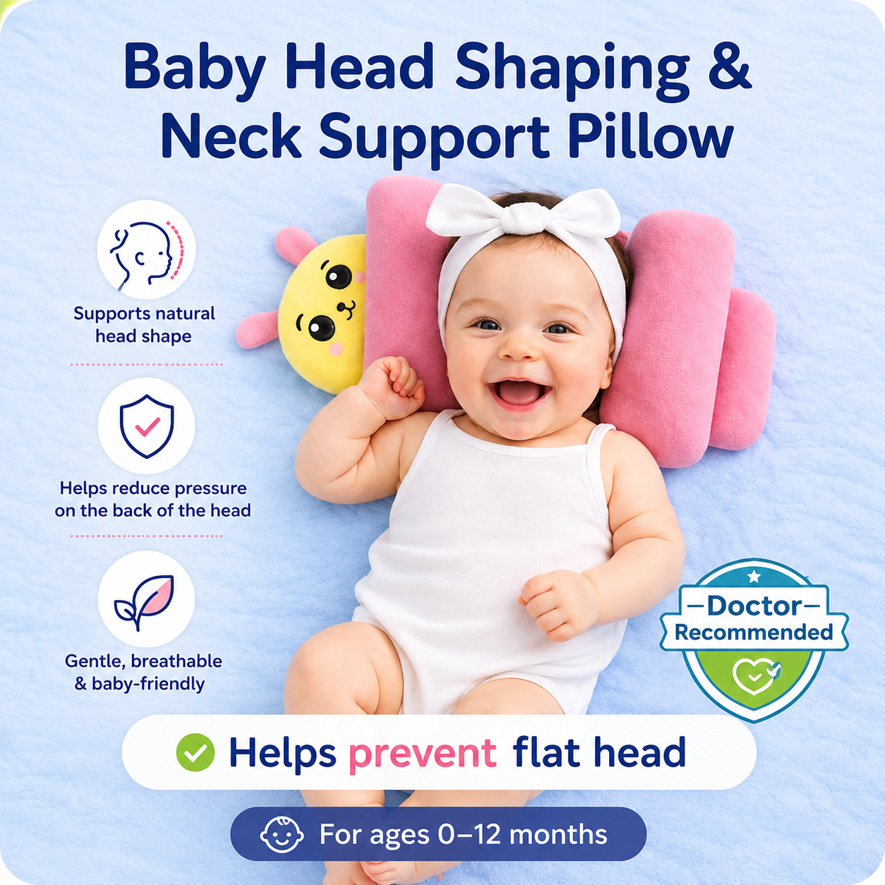 BabyNest™ Head Support Pillow
